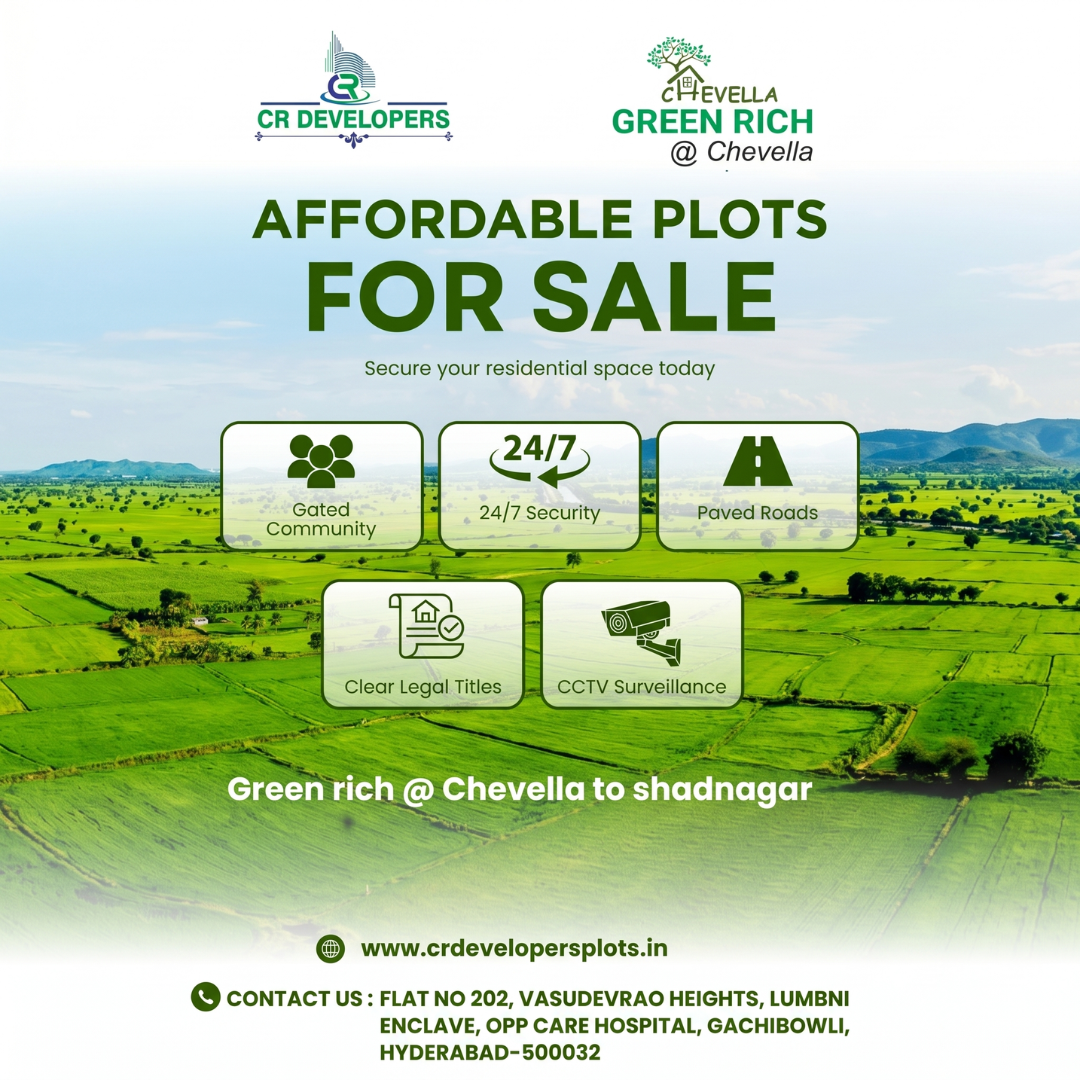 Green Rich @ Chevella by CR Developers – Secure Residential Plots