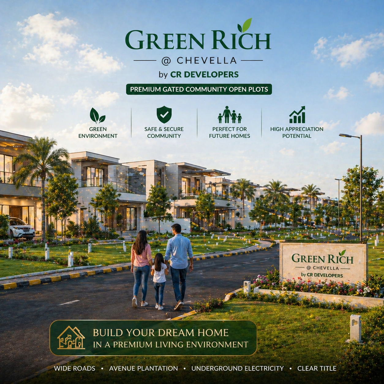 Green Rich Open Plots @ Chevella – Ideal for Living & Future Growth