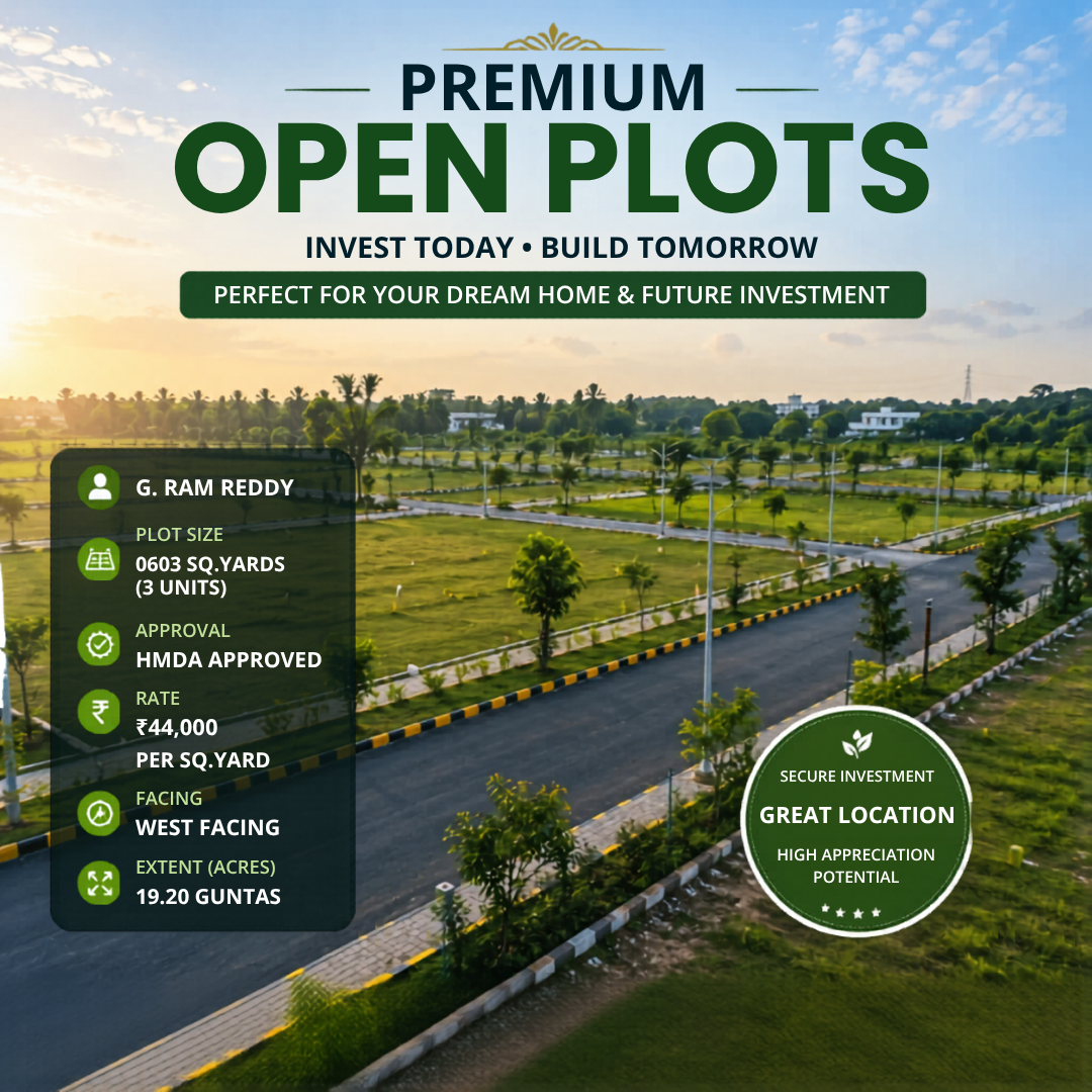 Premium HMDA Approved Open Plots